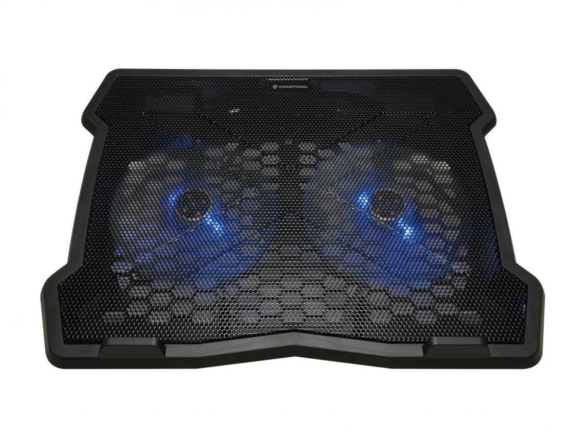 Conceptronic THANA06B 2-Fan Laptop Cooling Pad Black