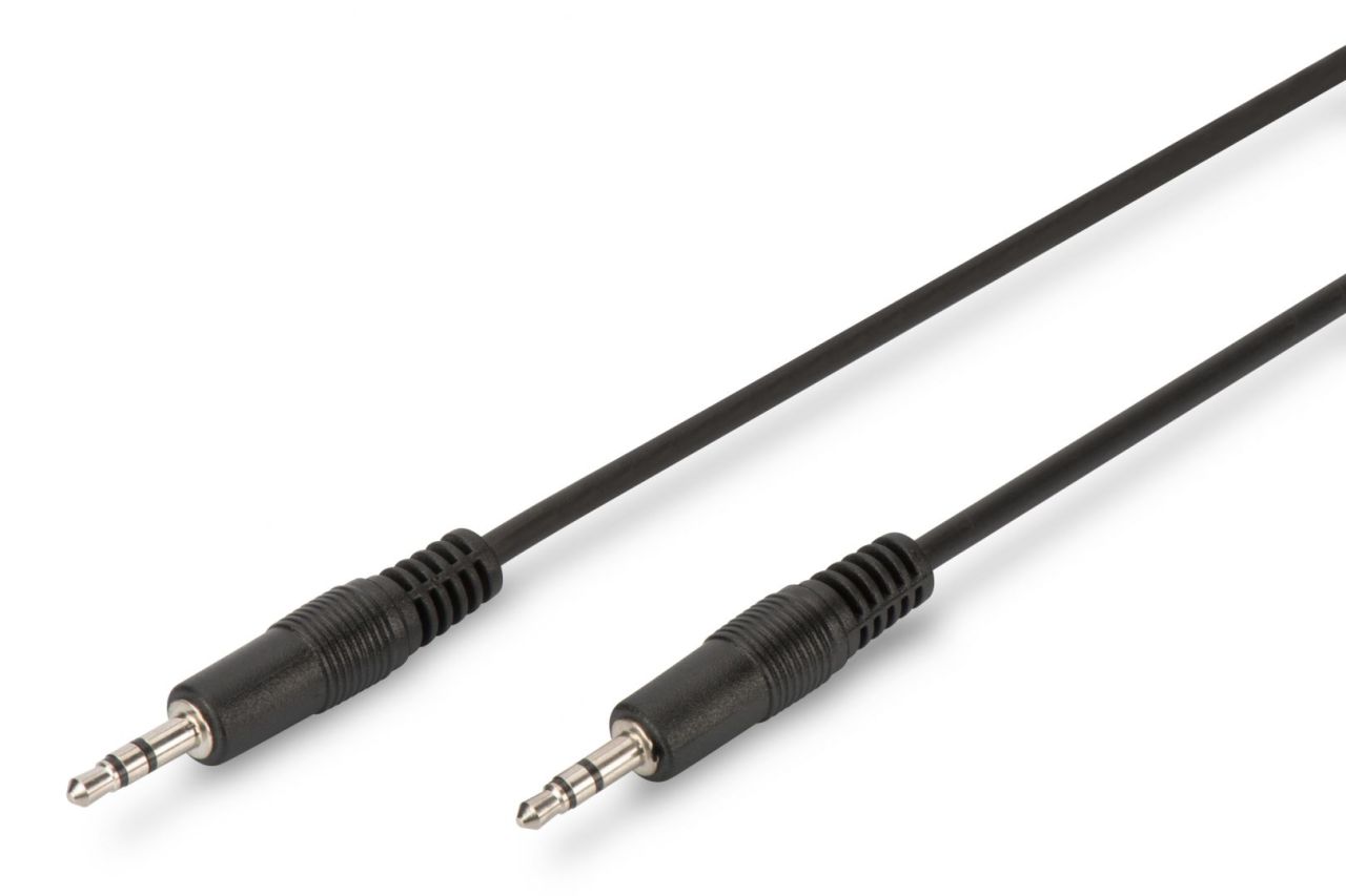 Assmann Audio connection cable, stereo 3.5mm 2,5m Black