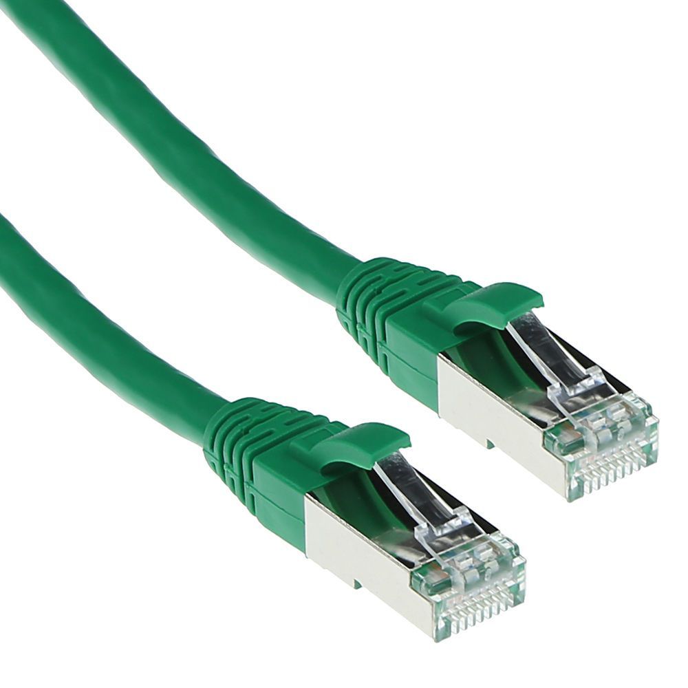 ACT CAT6A S-FTP Patch Cable 1m Green