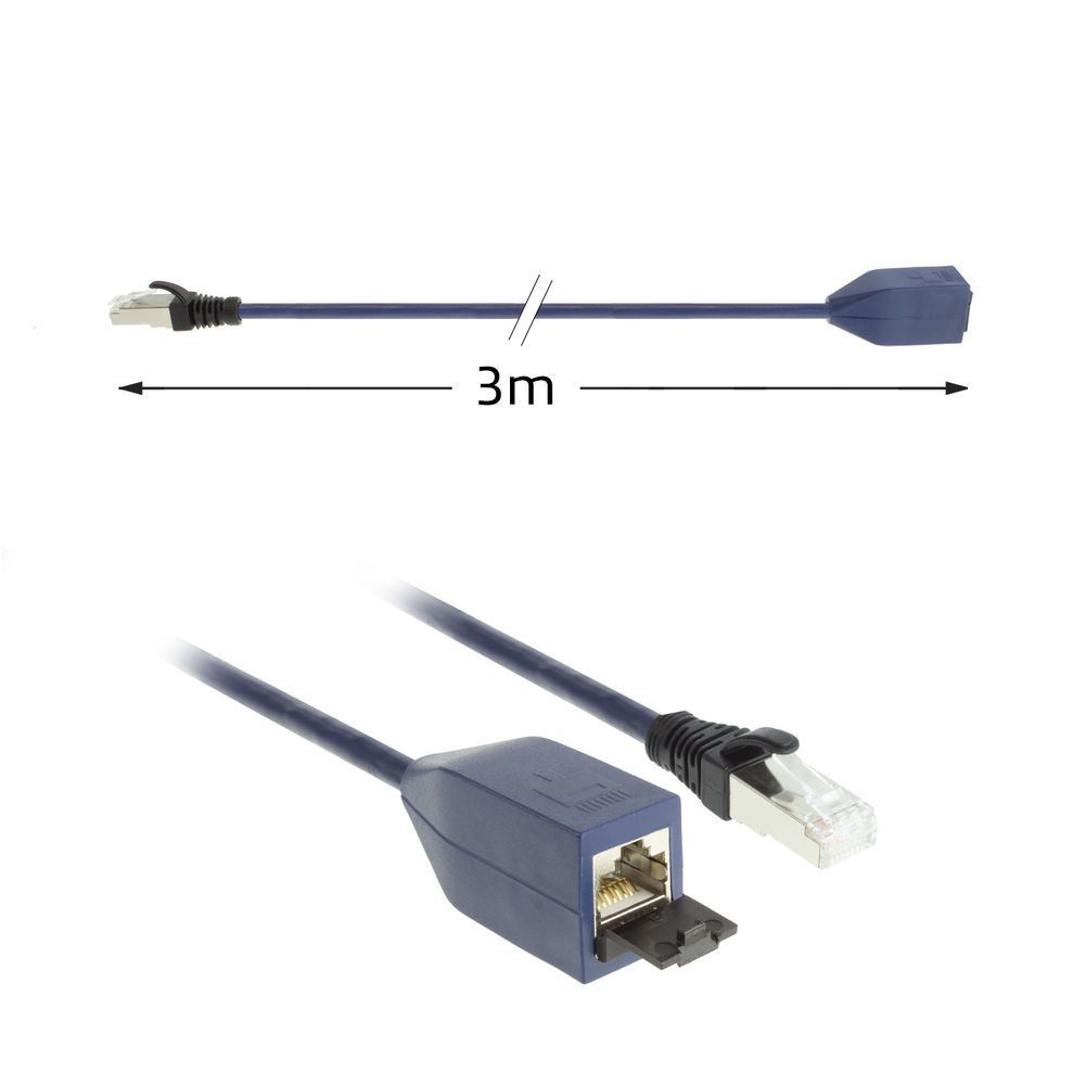 ACT CAT6A S-FTP Patch Cable 3m Blue