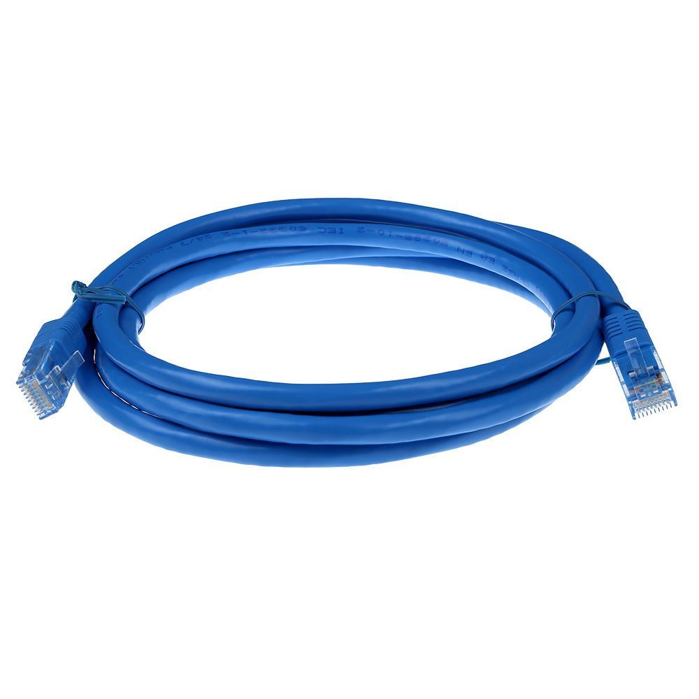 ACT CAT6A U-UTP Patch Cable 2m Blue