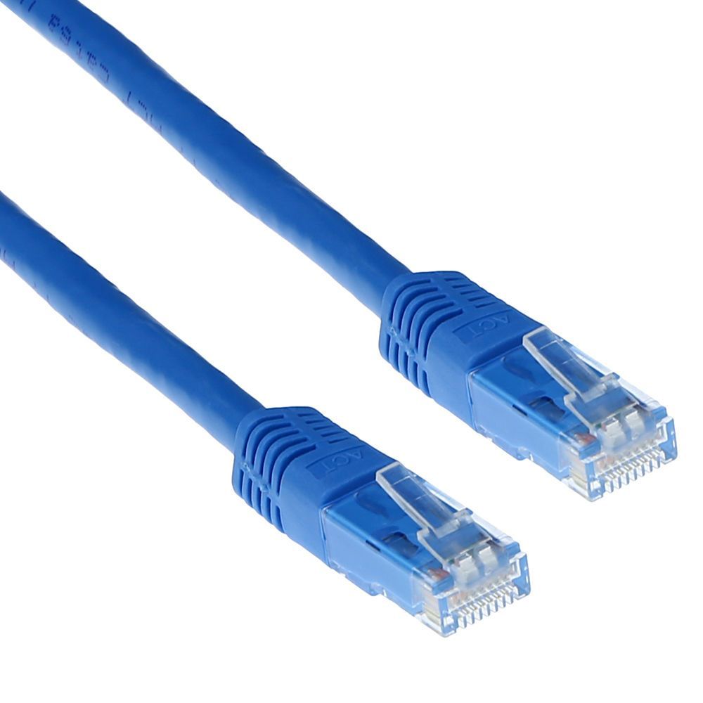 ACT CAT5e U-UTP Patch Cable 1m Blue