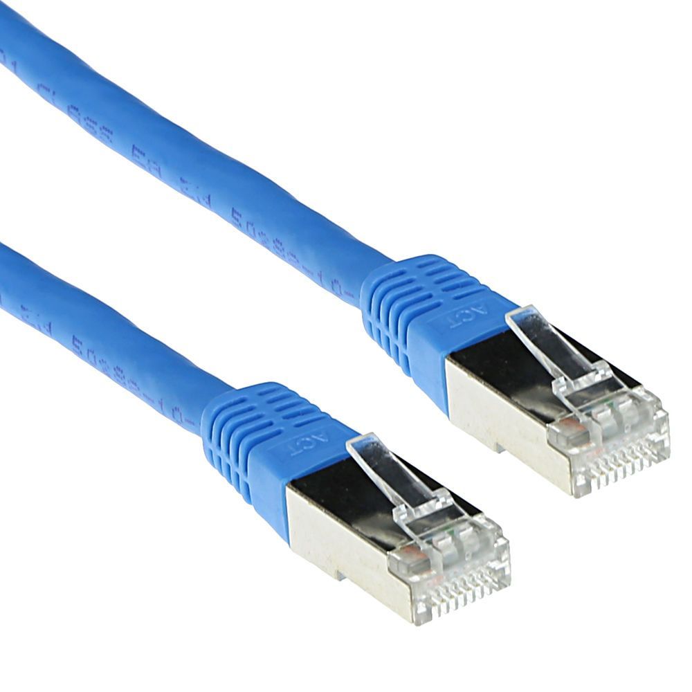 ACT CAT5e F-UTP Patch Cable 0,5m Blue