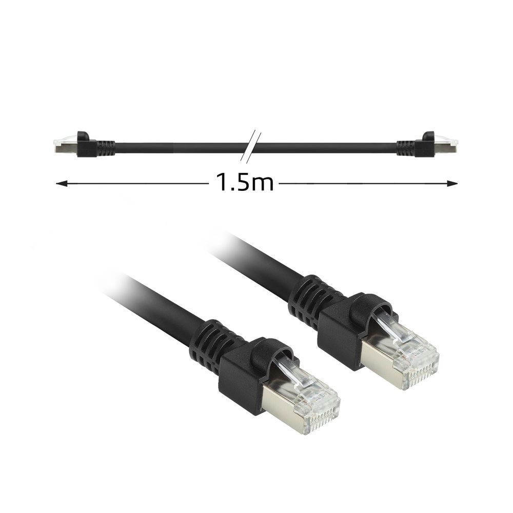 ACT CAT7 S-FTP Patch Cable 1,5m Black