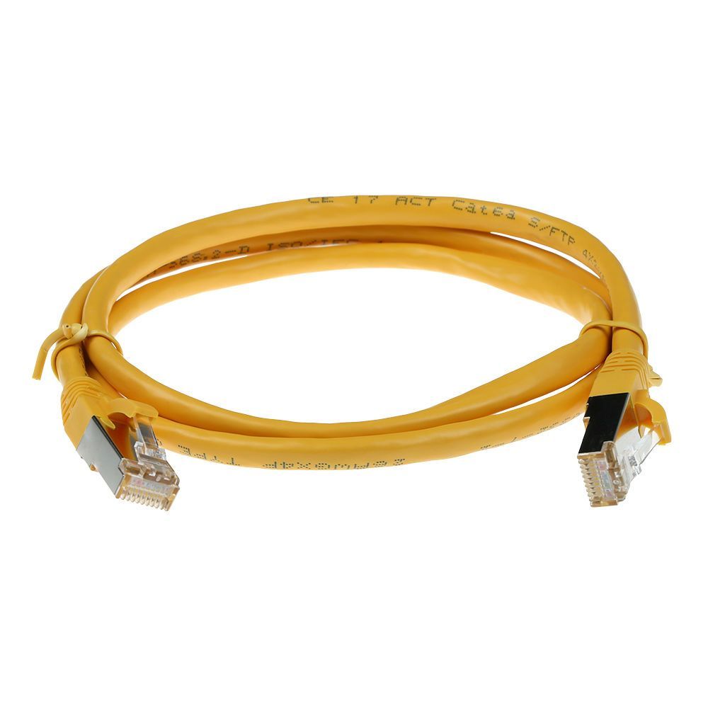ACT CAT6A S-FTP Patch Cable 1m Yellow