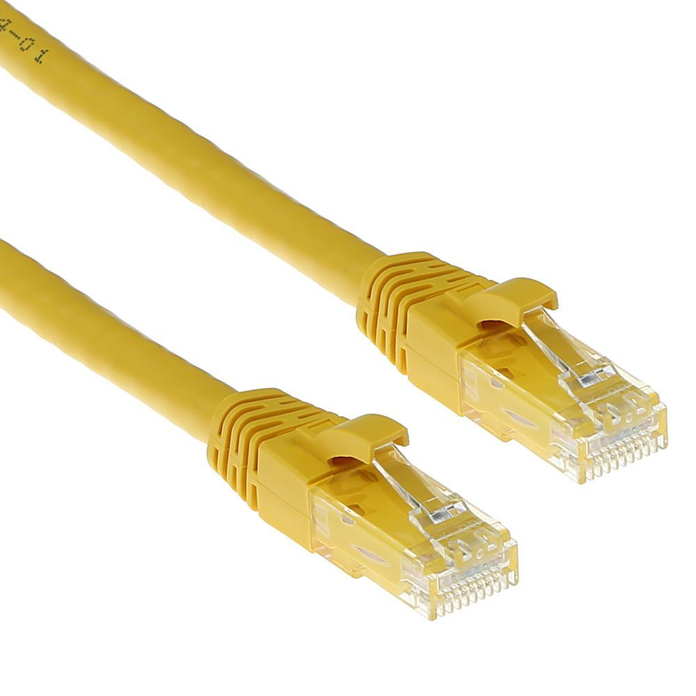 ACT CAT6A U-UTP Patch Cable 0,5m Yellow