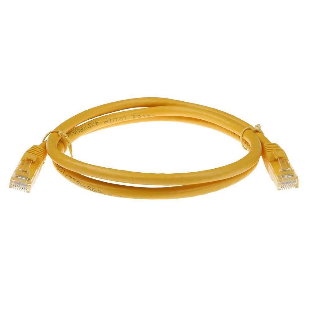 ACT CAT6A U-UTP Patch Cable 0,25m Yellow
