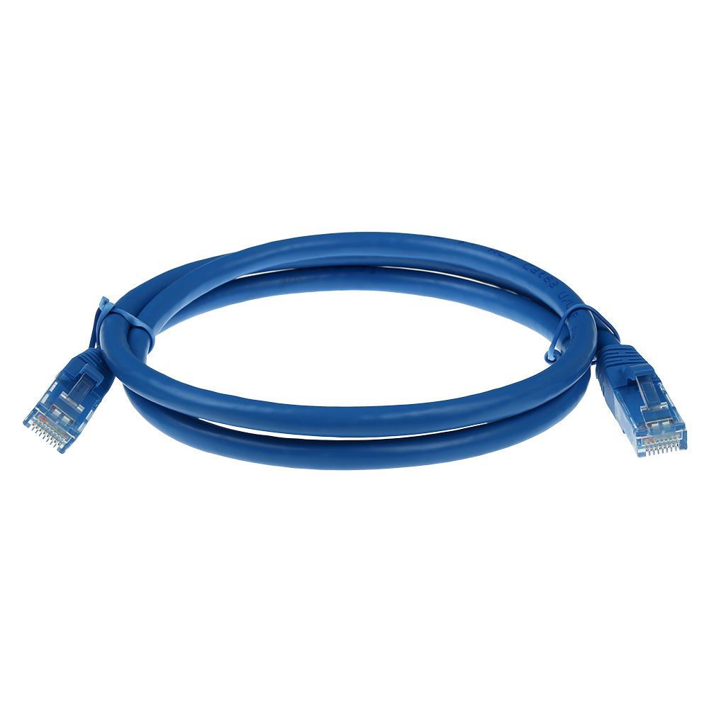 ACT CAT6A U-UTP Patch Cable 0,25m Blue