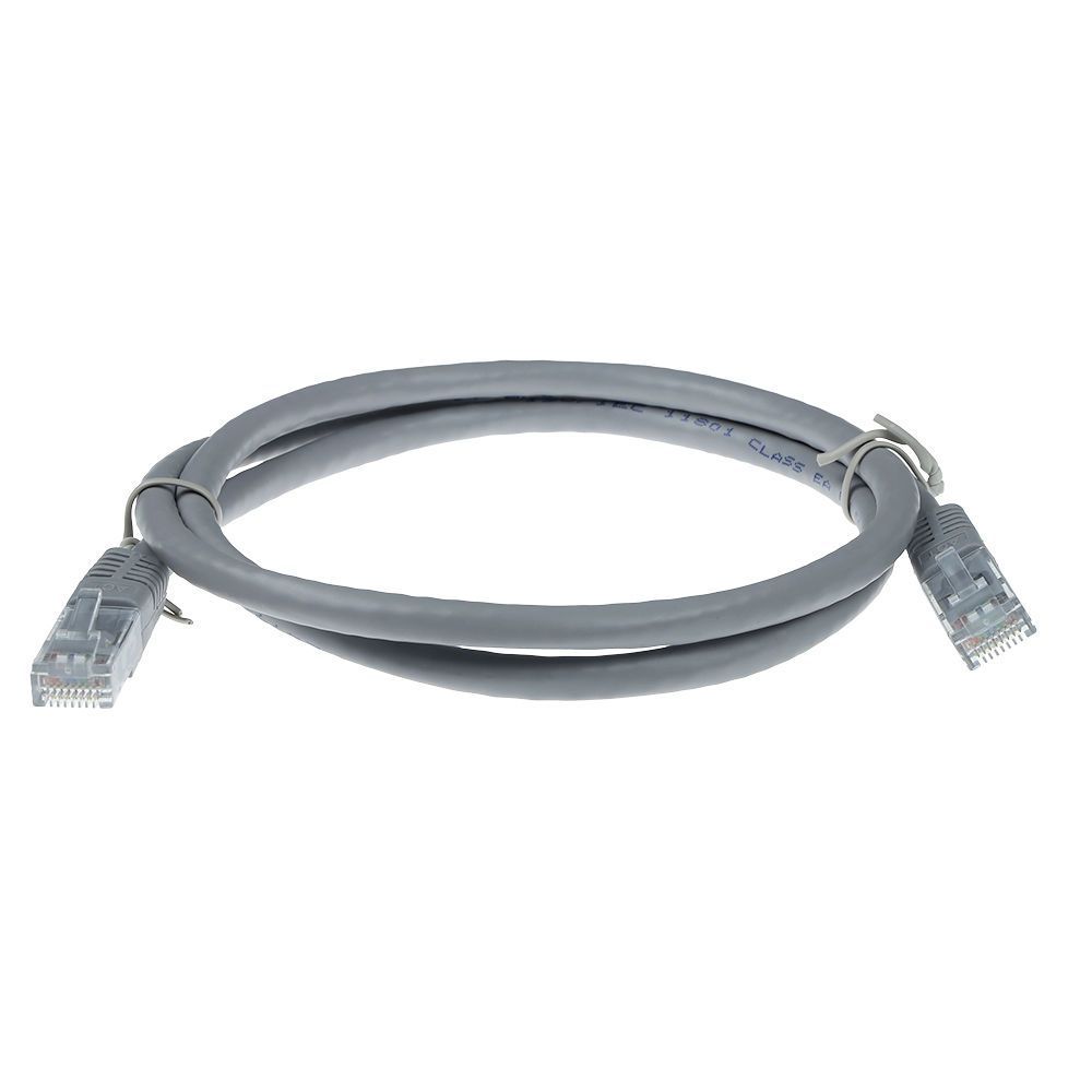 ACT CAT6A U-UTP Patch Cable 2m Grey