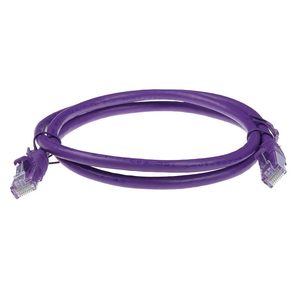 ACT CAT6A U-UTP Patch Cable 15m Purple