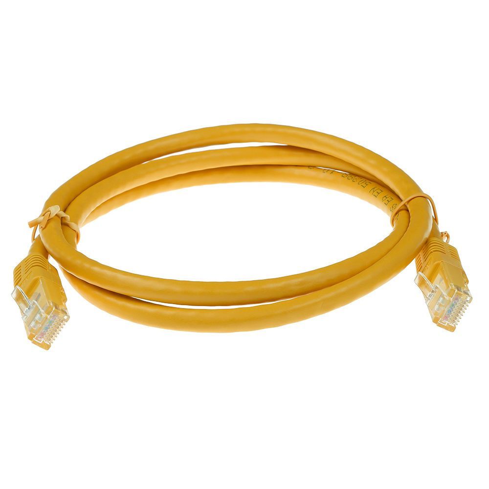 ACT CAT6A U-UTP Patch Cable 7m Yellow