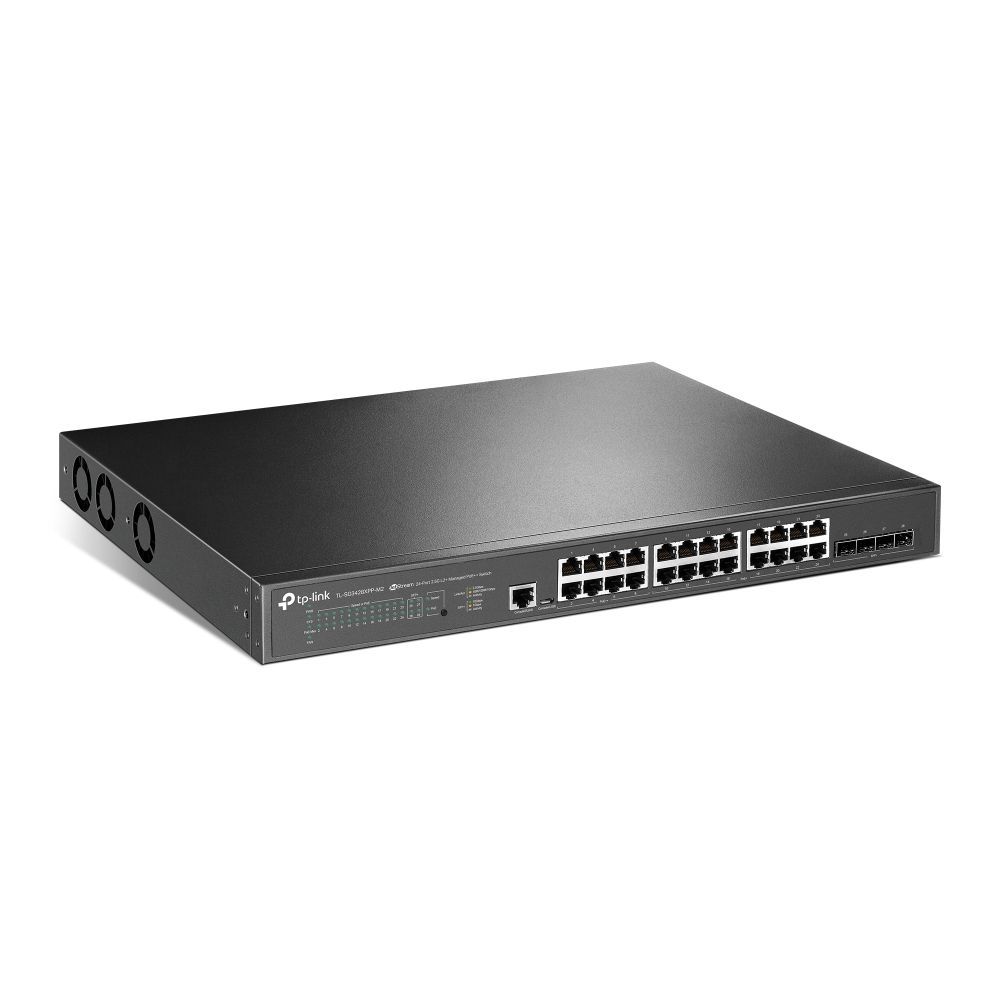 TP-Link TL-SG3428XPP-M2 JetStream 24-Port 2.5GBASE-T and 4-Port 10GE SFP+ L2+ Managed Switch with 16-Port PoE+ & 8-Port PoE++