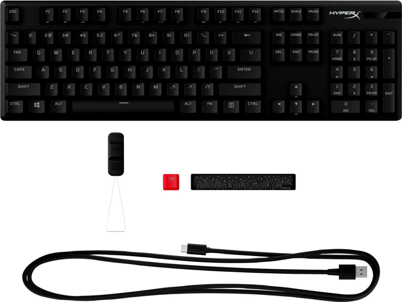 HP HyperX Alloy Origins PBT HX Red Mechanical Gaming Keyboard Black UK