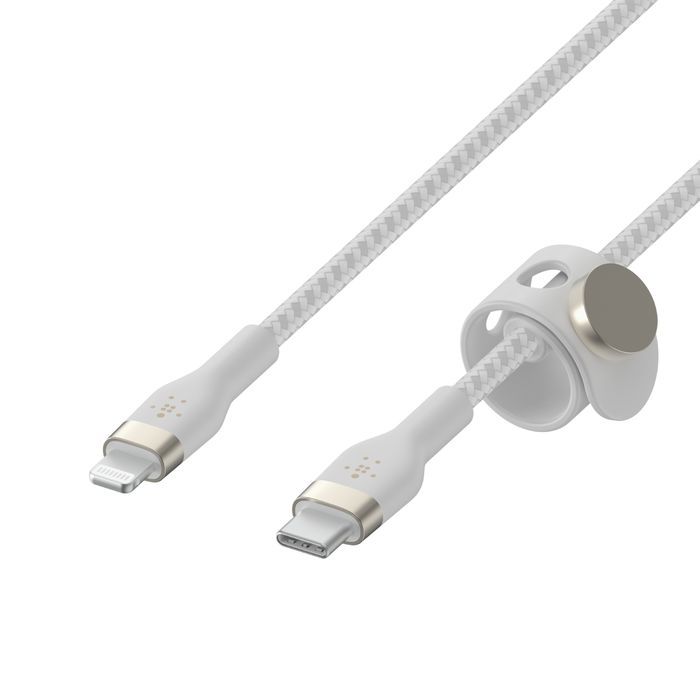 Belkin BoostCharge Pro Flex USB-C Cable with Lightning Connector 2m White