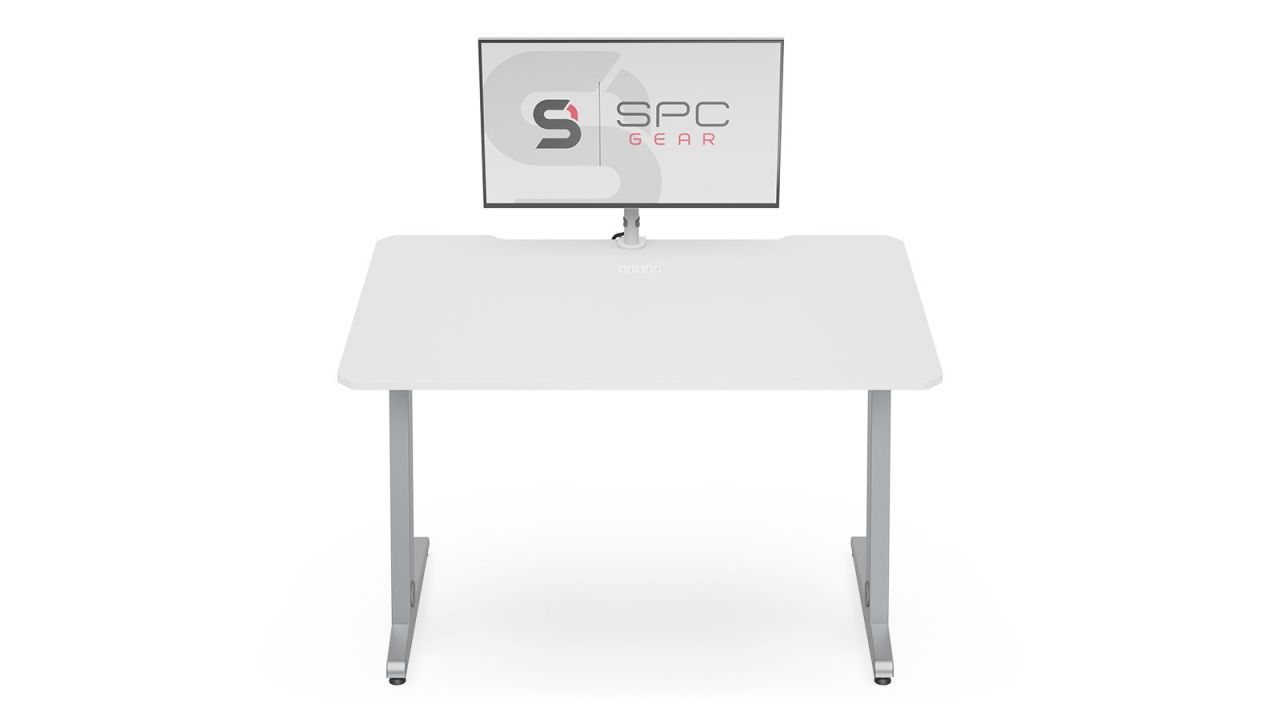 SPC Gear GD100 Gaming Desk Onyx White