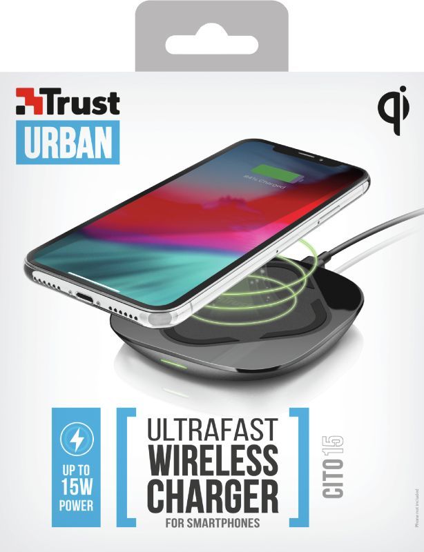 Trust Cito15 Ultrafast Wireless Charger Black