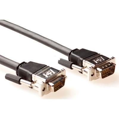 ACT High Performance VGA cable male-male with metal hoods 25m Black