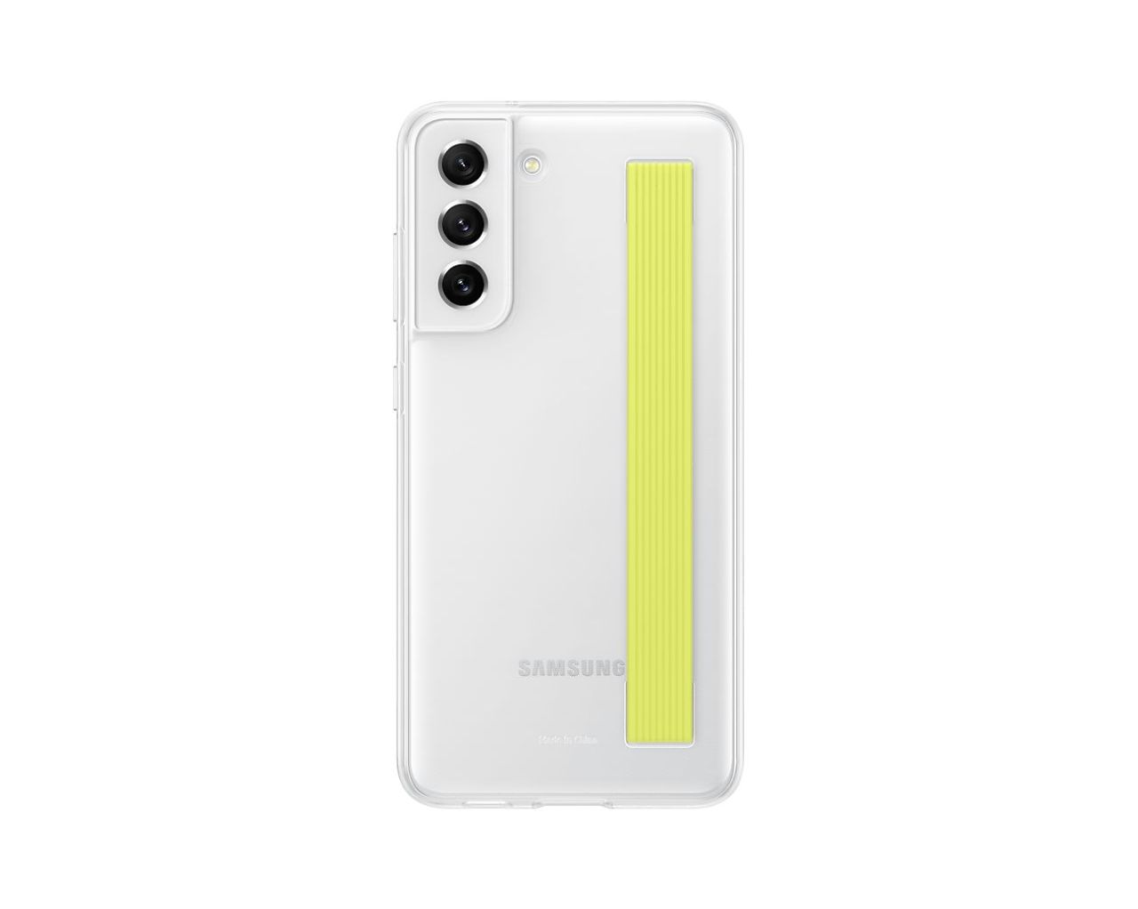 Samsung S21 FE Clear Strap Cover White