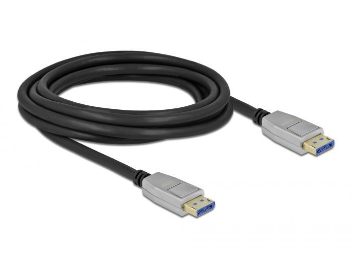 DeLock DisplayPort cable 10K 60 Hz 54 Gbps metal housing 3m Black