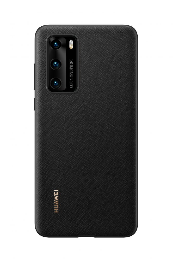 Huawei P40 PU case Black