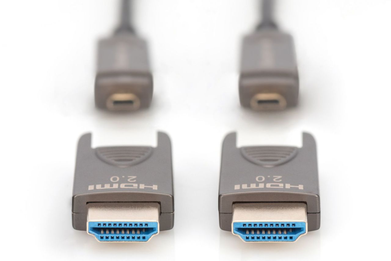 Digitus AK-330127-200-S 4K - HDMI AOC Hybrid Fiber Optic Cable with removable plug