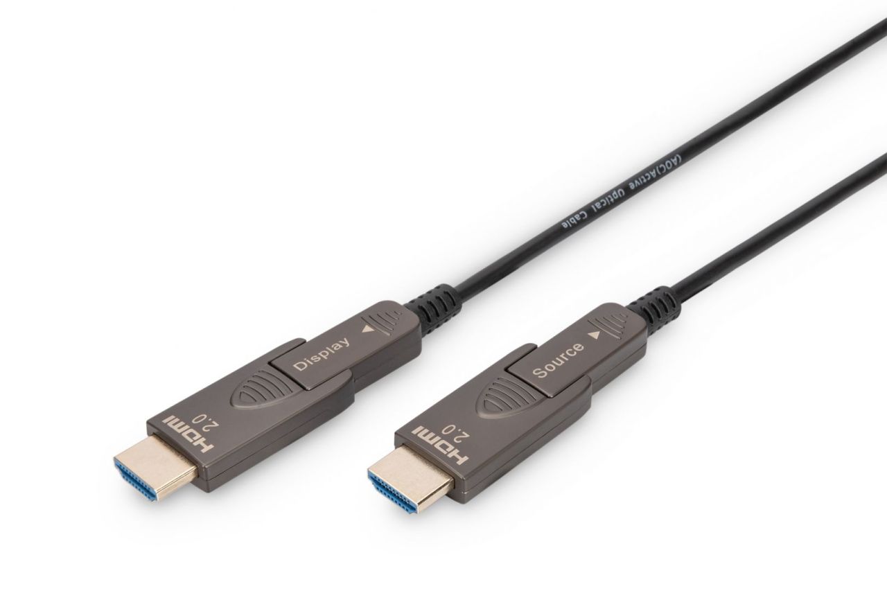 Digitus AK-330127-200-S 4K - HDMI AOC Hybrid Fiber Optic Cable with removable plug