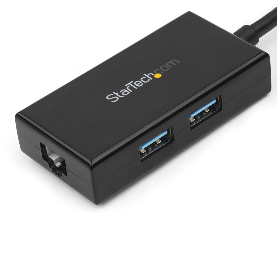 Startech USB 3.0 to Gigabit Network Adapter with Built-In 2-Port USB Hub