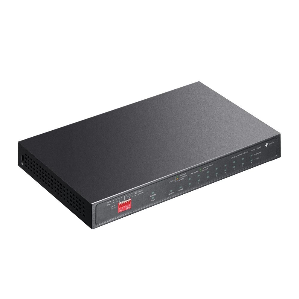 TP-Link TL-SG1210PP 10-Port Gigabit Desktop Switch with 6-Port PoE+ and 2-Port PoE++