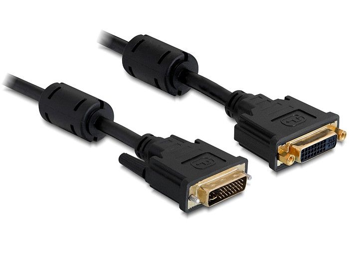 DeLock Extension cable DVI 24+5 male > DVI 24+5 female 3m Black