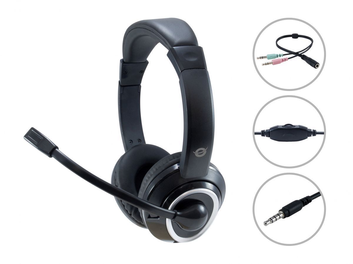 Conceptronic POLONA02BA Headset Black