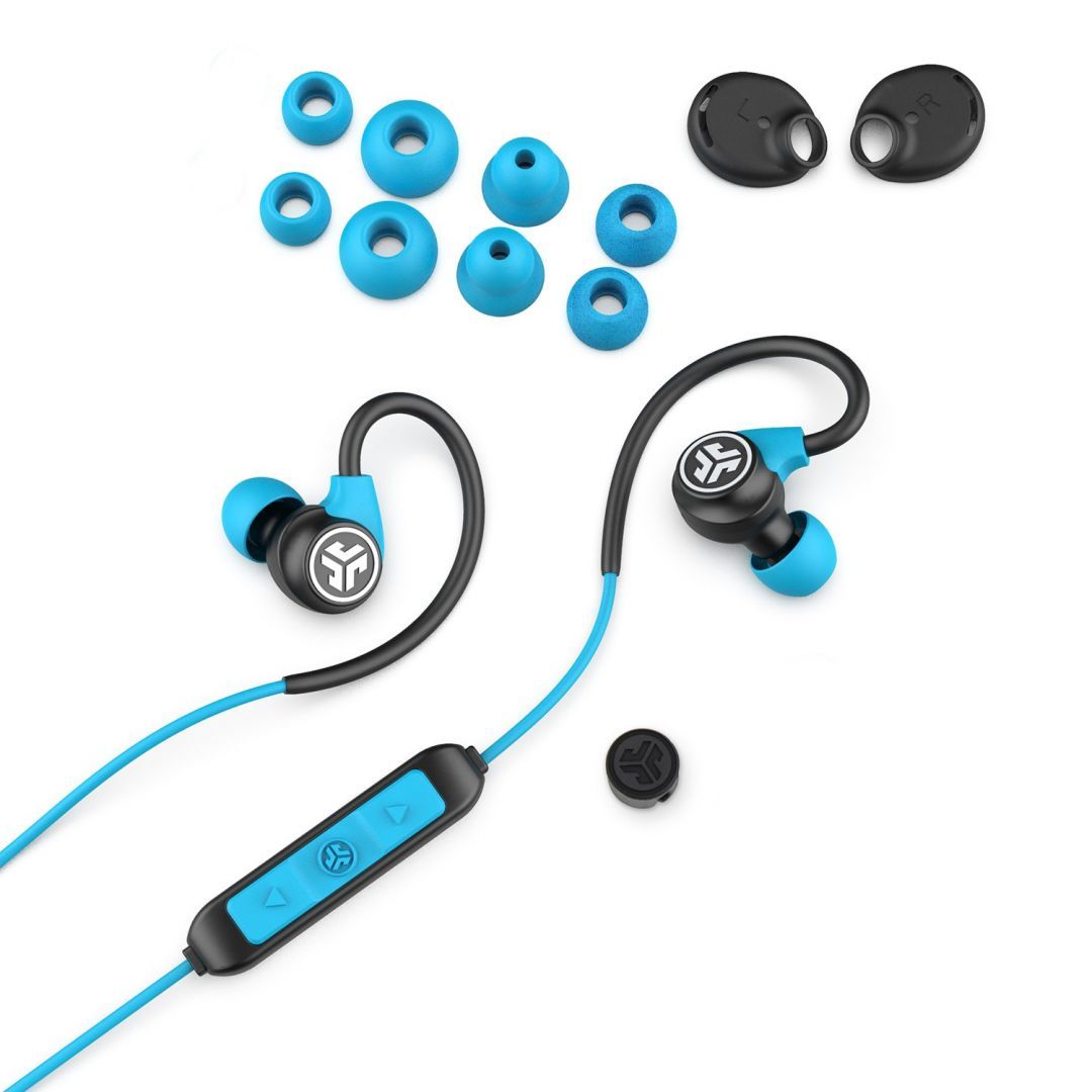 JLab Fit Sport 3 Wireless Fitness Earbuds Headset Black/Blue
