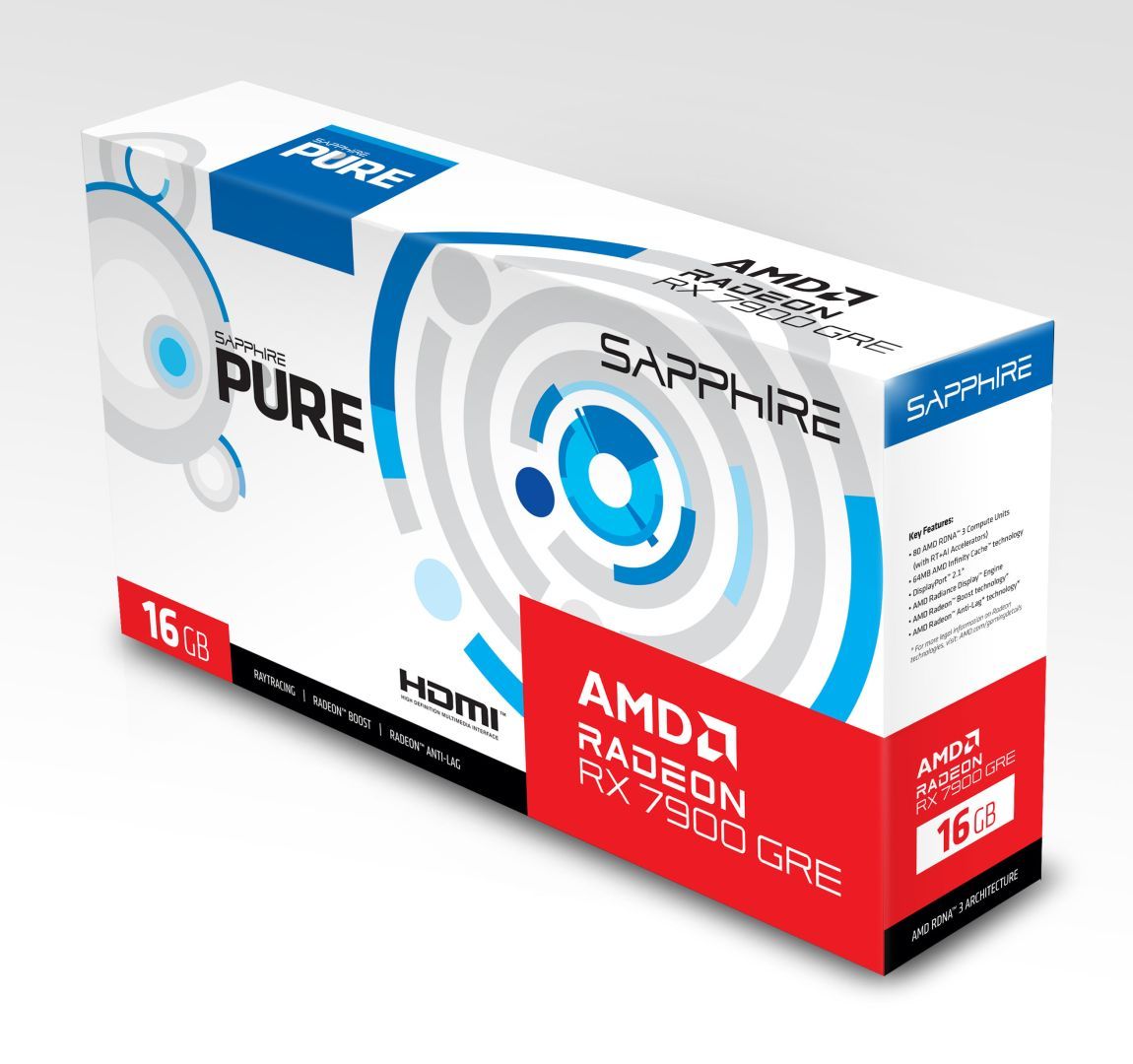 Sapphire Radeon RX7900 GRE 16GB DDR6 Pure Gaming OC