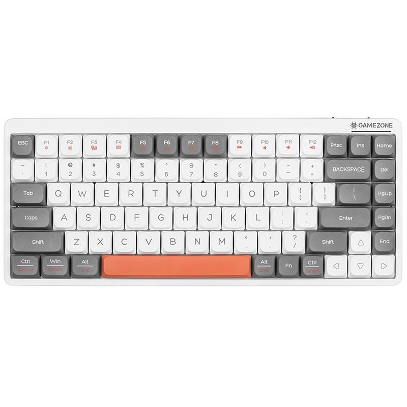 Tracer FINA 84 GameZone Red Switch Rainbow Mechanical Keyboard White/Grey US