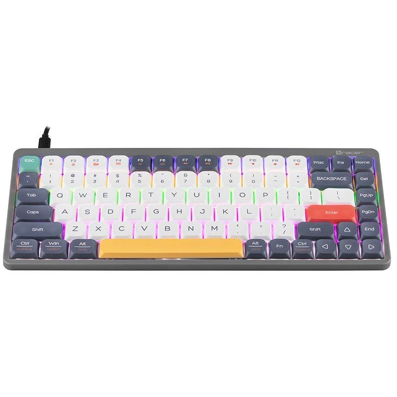Tracer FINA 84 GameZone Red Switch Rainbow Mechanical Keyboard Grey US
