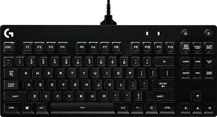 Logitech G Pro TKL Clicky Mechanical Gaming Keyboard Black UK