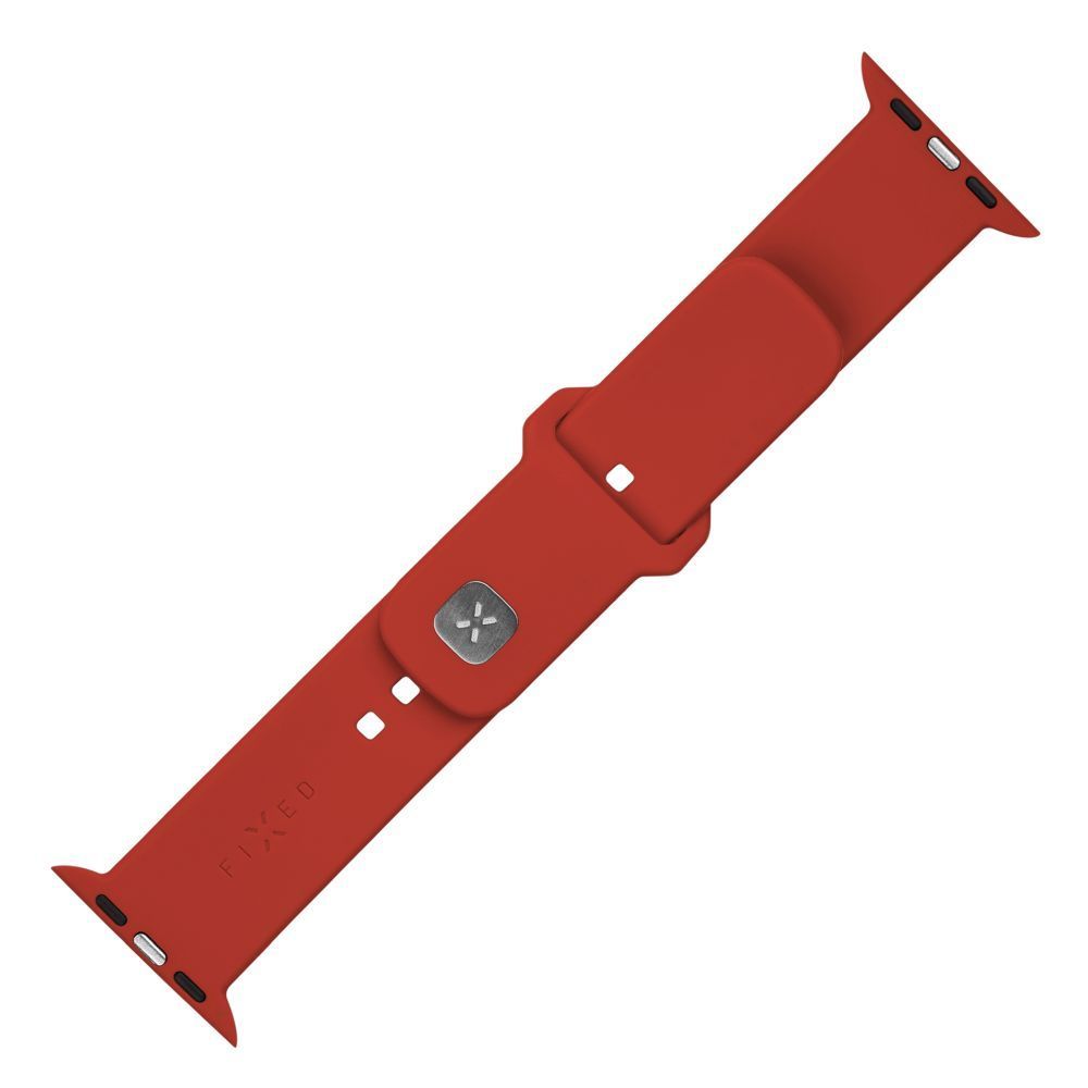 FIXED Silicone Sporty Strap Set for Apple Watch 42/44/45mm Red