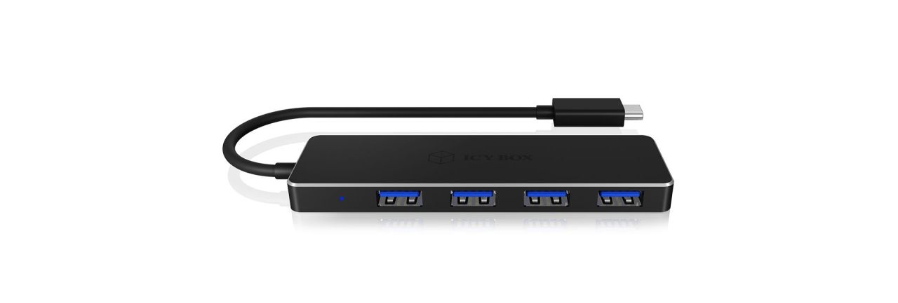 Raidsonic IcyBox IB-HUB1410-C3 USB3.0 Hub 4-Port USB Type-C Black