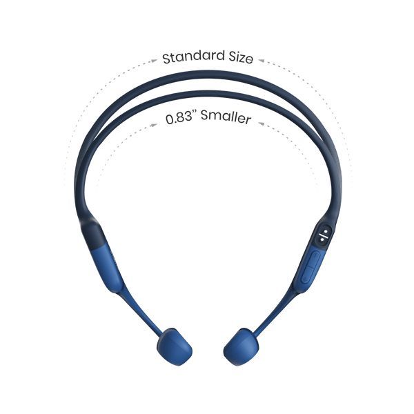 Shokz Openrun Mini Bone Conduction Open-Ear Endurance Wireless Bluetooth Headphones Blue