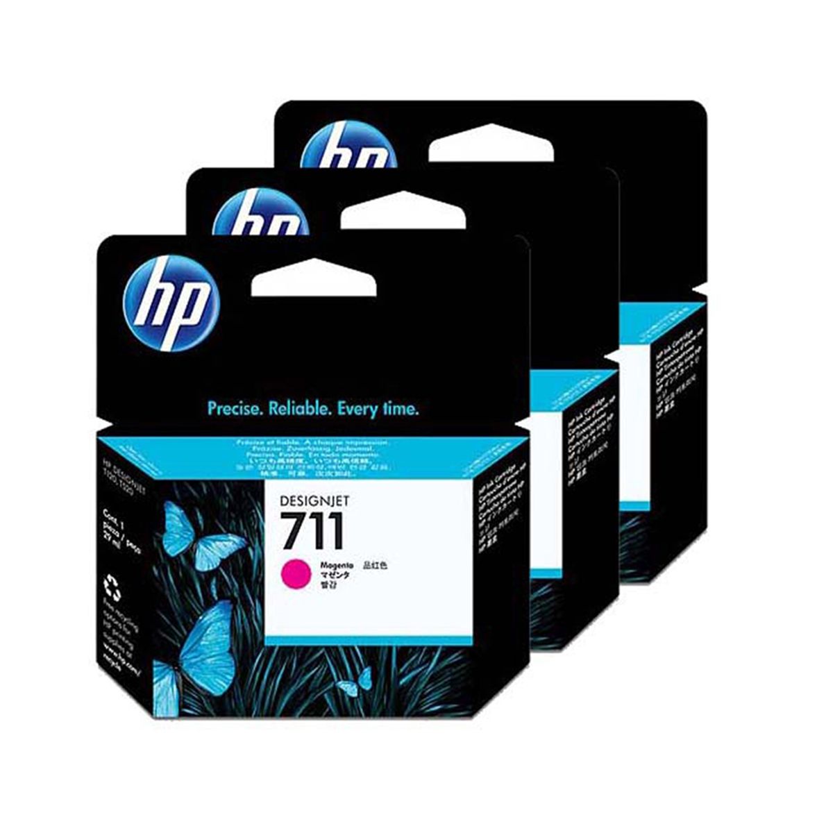 HP CZ135A (711) Magenta 3-pack tintapatron