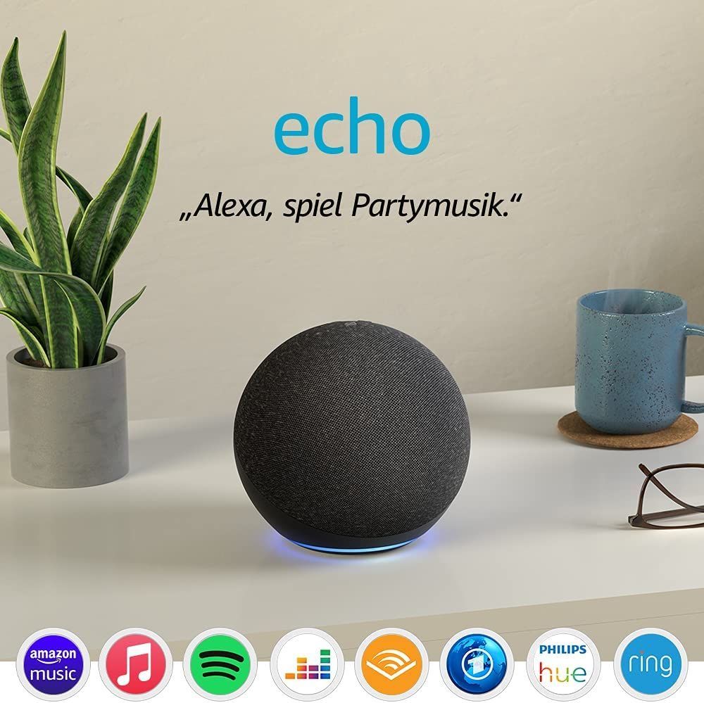 Amazon Echo 4 Smart speaker with Alexa Anthracite
