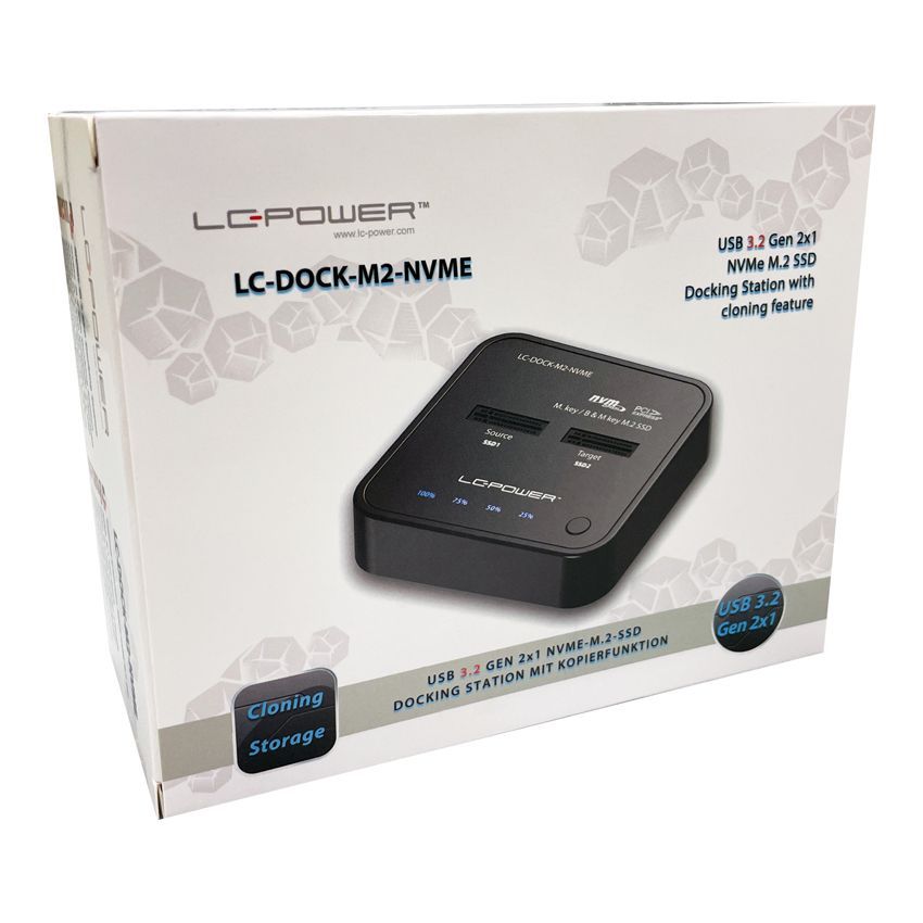 LC Power LC-DOCK-M2-NVME Docking station for NVME M.2 SSDs