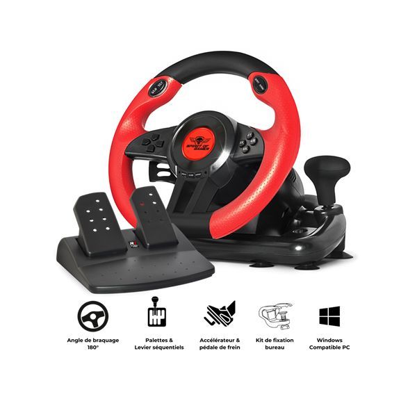 Spirit Of Gamer Wheel Pro 1 USB Kormány Black/Red