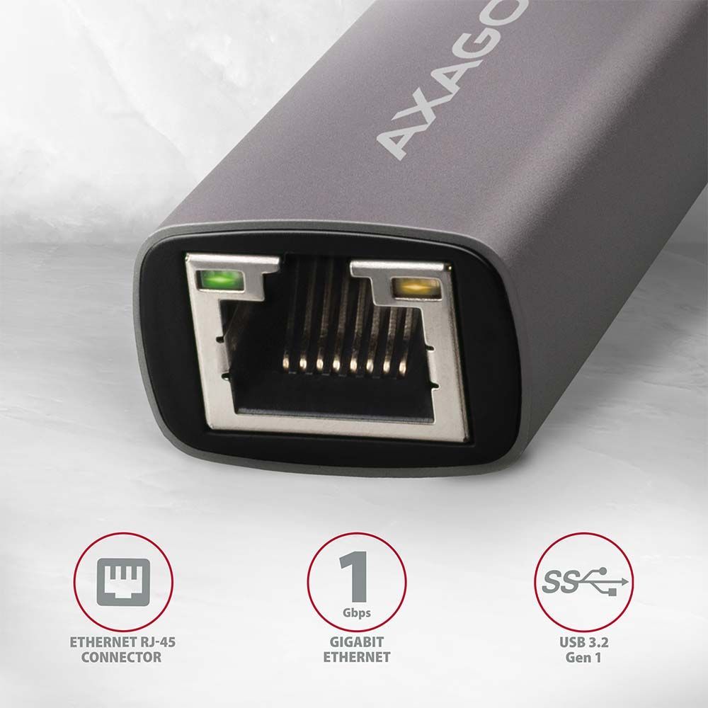 AXAGON ADE-TRC USB3.2 SuperSpeed USB-C Gigabit Ethernet