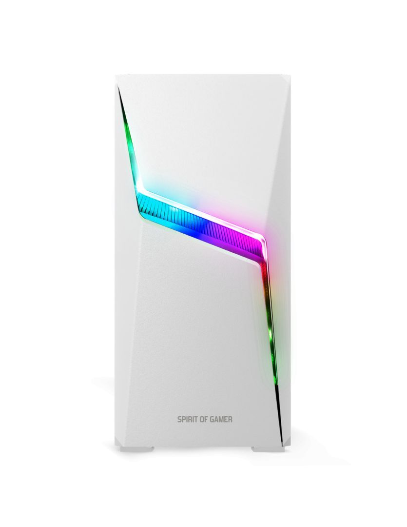 Spirit Of Gamer Clone 4 RGB Tempered Glass White