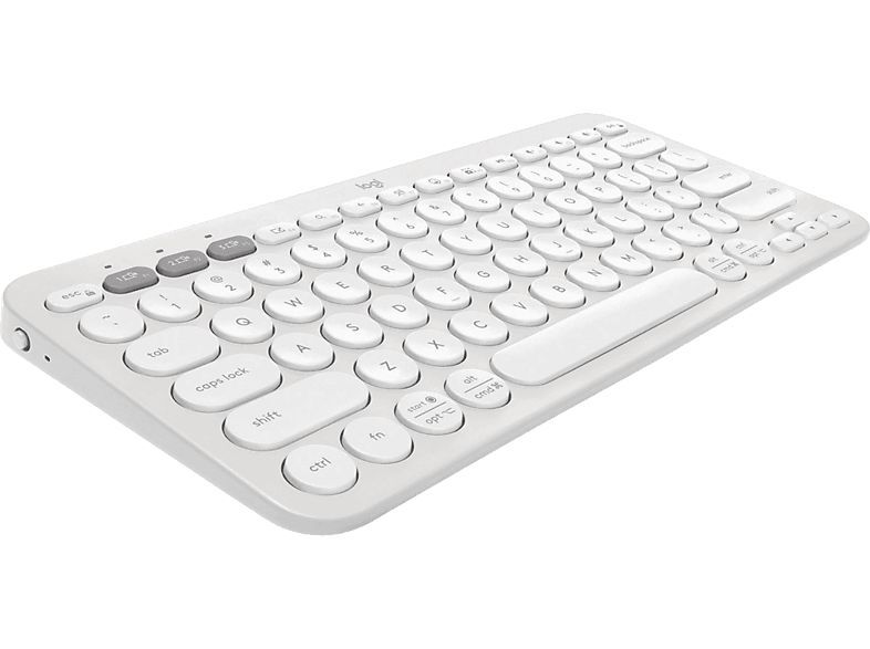 Logitech Pebble Keys 2 K380s Bluetooth Keyboard Tonal White US