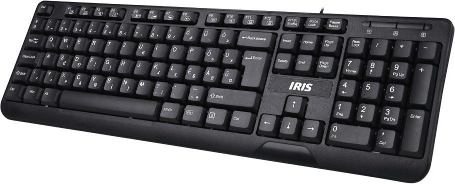 IRIS B-13 USB billentyűzet Black HU