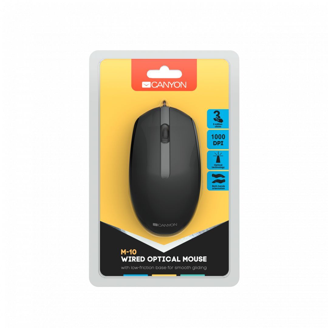 Canyon CNE-CMS10B wired mouse Black