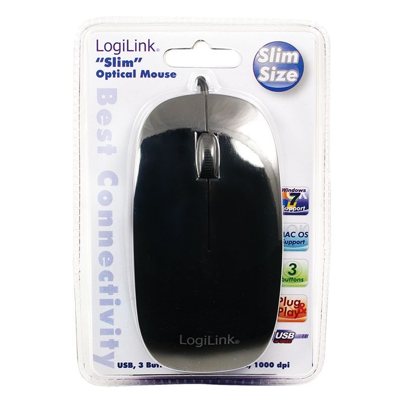 Logilink ID0063 Optical flat Black