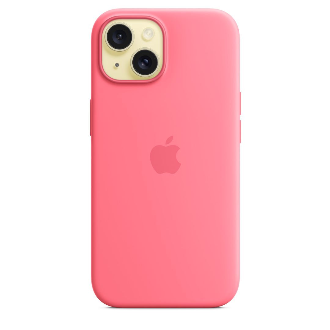 Apple iPhone 15 Silicone Case with MagSafe Pink