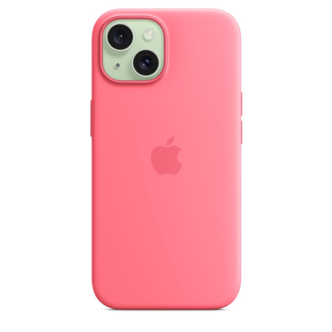 Apple iPhone 15 Silicone Case with MagSafe Pink